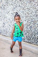 Load image into Gallery viewer, Pebbles Top Print (Green) -Choose Your Style