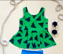 Load image into Gallery viewer, Pebbles Top Print (Green) -Choose Your Style