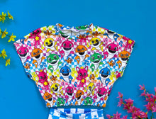 Load image into Gallery viewer, Neon Rainbow Shark Checkers- Choose Your Style