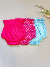 Load image into Gallery viewer, RTS Bloomers - Hot Pink, Pink Polka Dots, Blue Polka Dots