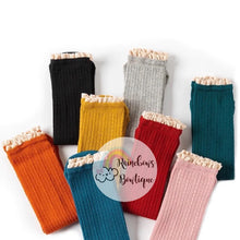 Load image into Gallery viewer, RTS Lace Trim Knee Highs