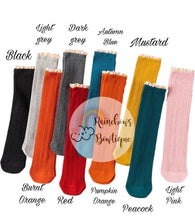 Load image into Gallery viewer, RTS Lace Trim Knee Highs