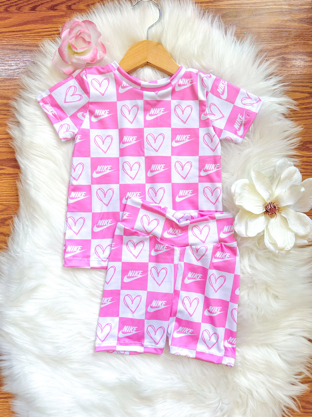 Pink Boujee Hearts and Checks - Choose Your Style