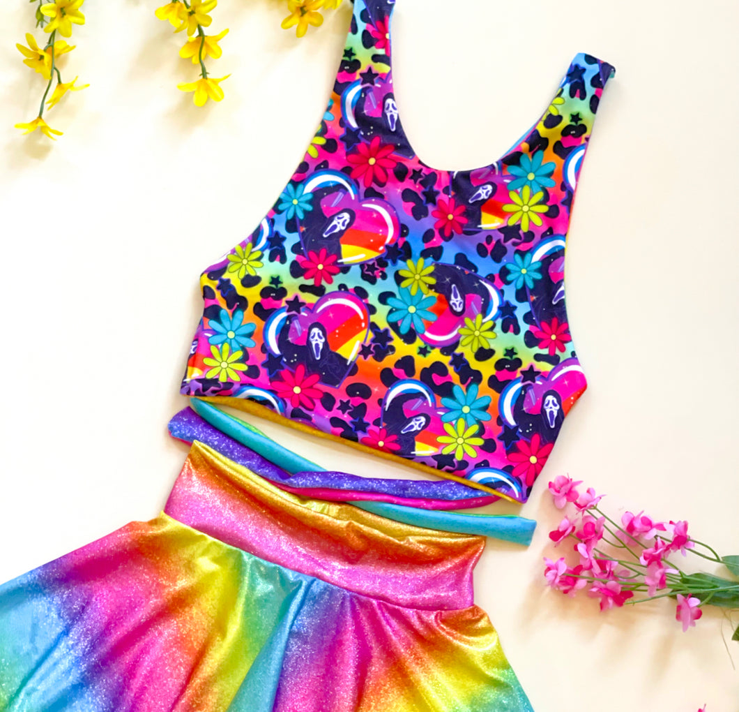 Rainbow Neon Scream Hearts -Choose Your Style