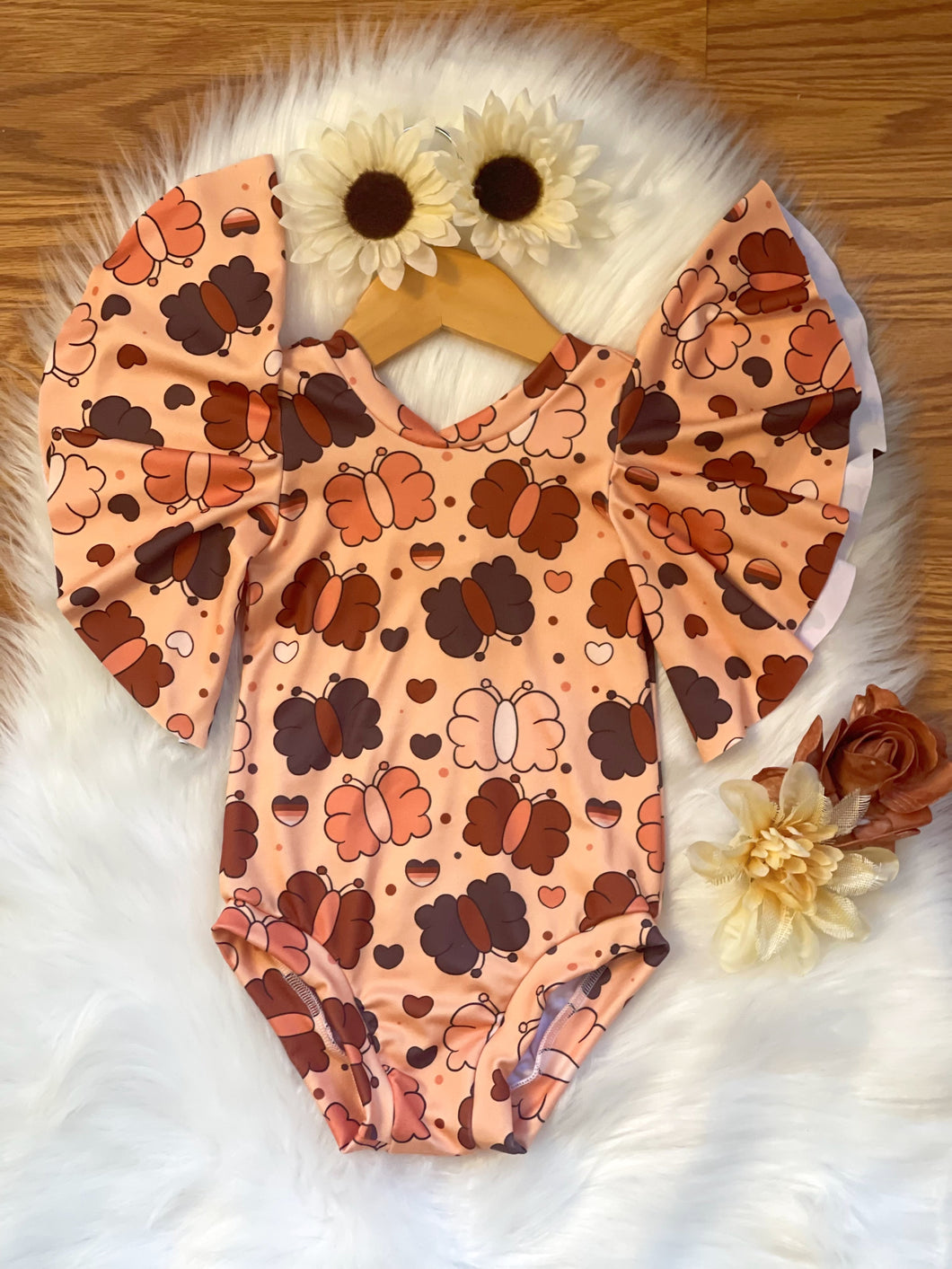 Tan Afro Butterflies - Choose Your Style