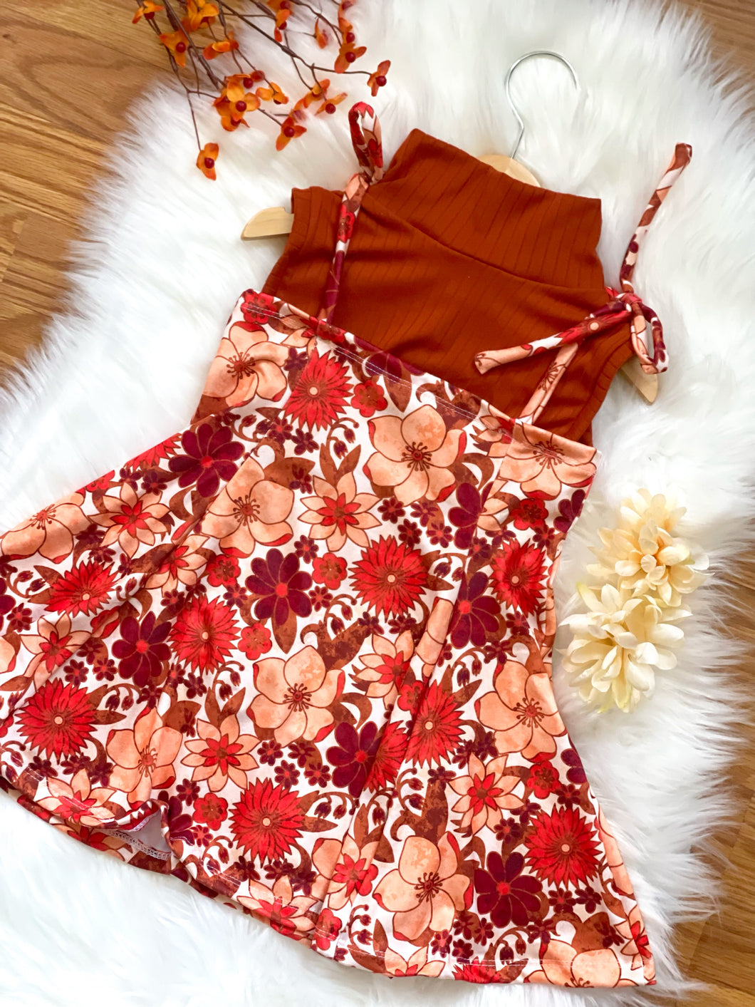 Tan and Rust Fall Floral - Choose Your Style