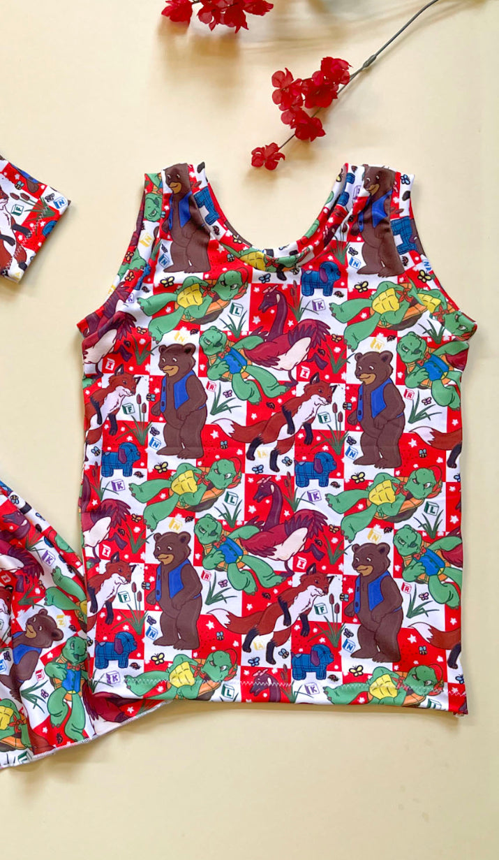 Red Checker Turtle and Friends - Choose Your Style