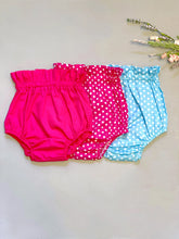 Load image into Gallery viewer, RTS Bloomers - Hot Pink, Pink Polka Dots, Blue Polka Dots
