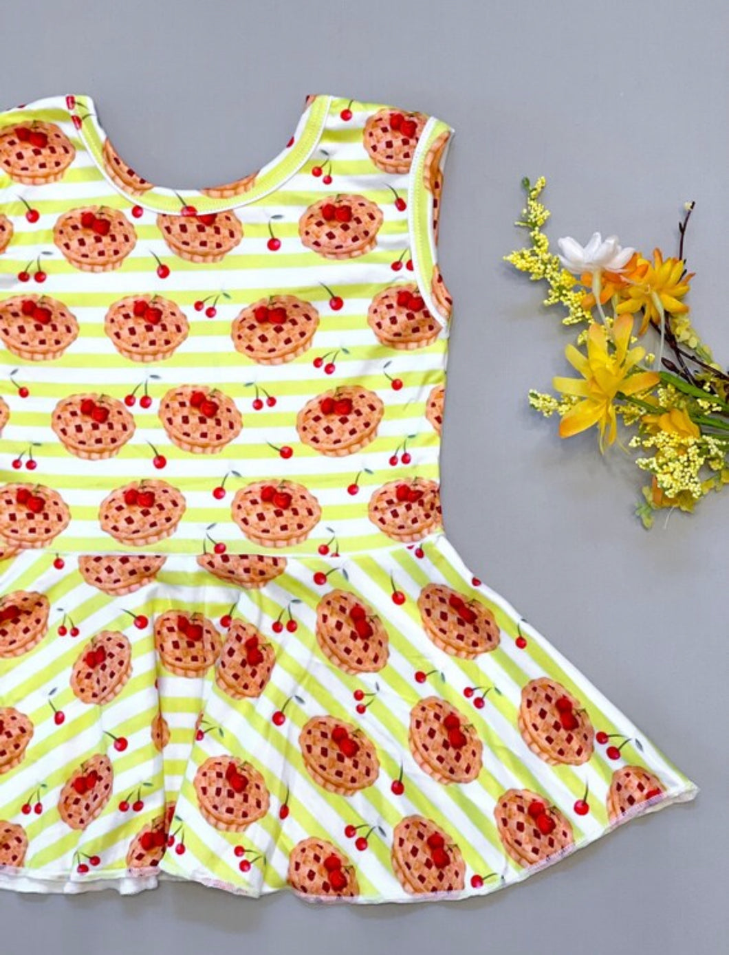 RTS Cherry Pie Peplum Top