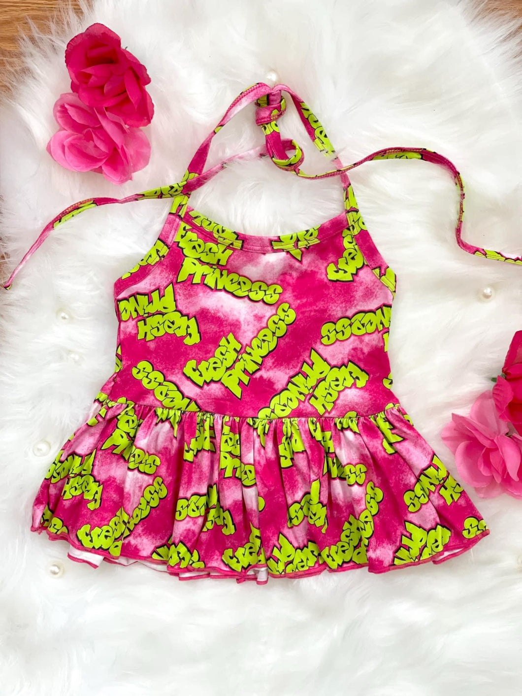 RTS Fresh Princess Ruffle Halter Tops