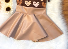 Load image into Gallery viewer, Tan Pleather Skirt
