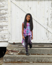 Load image into Gallery viewer, Prep School Plaid RTS Hi Low Peplum
