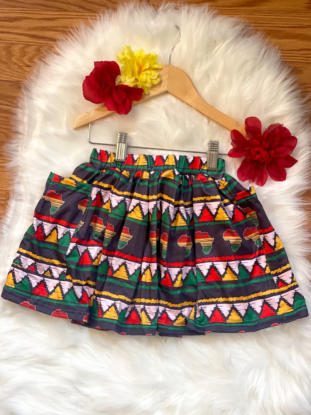 RTS Africa Print Pocket Skirts