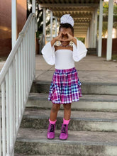 Load image into Gallery viewer, Prep School Plaid RTS Pocketed Skirt
