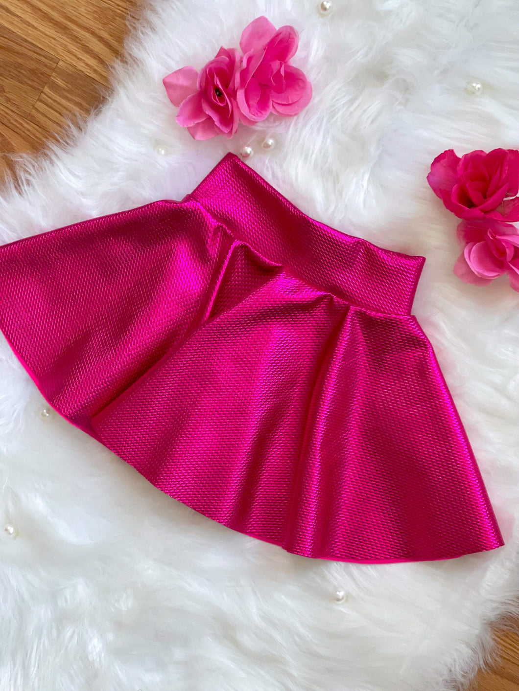 Pink Shiny Twirl Skirts