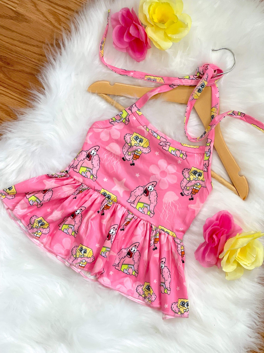 RTS Pineapple Under the Sea Ruffle Halter