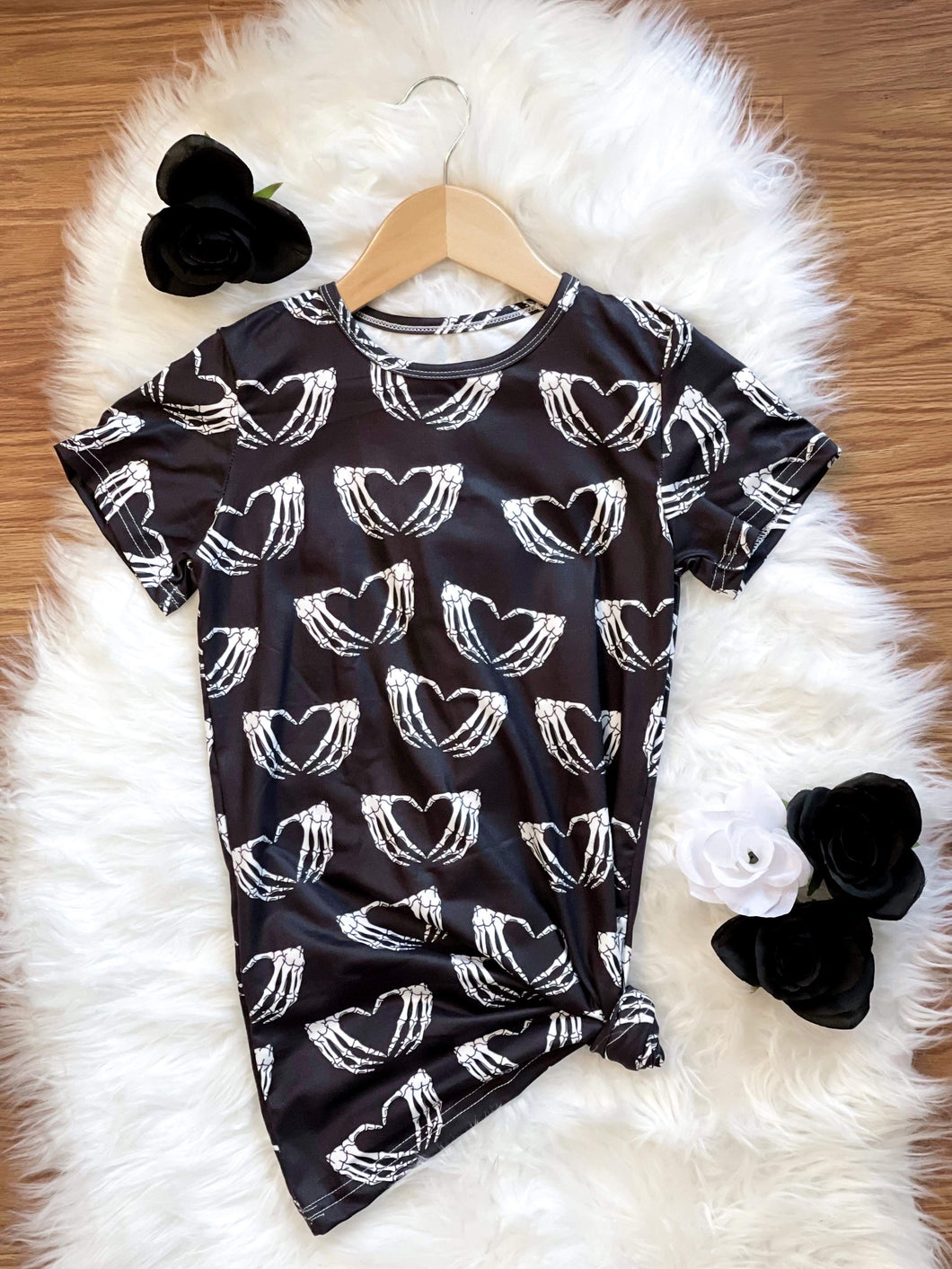 RTS Skeleton love T Shirt Dress